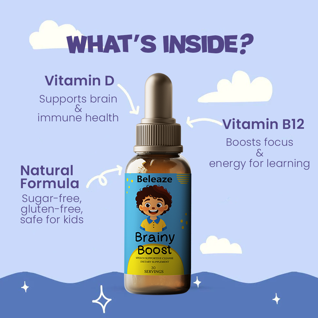 Brainy Boost - Liquid Herbal Focus Supplement with Ginkgo Biloba